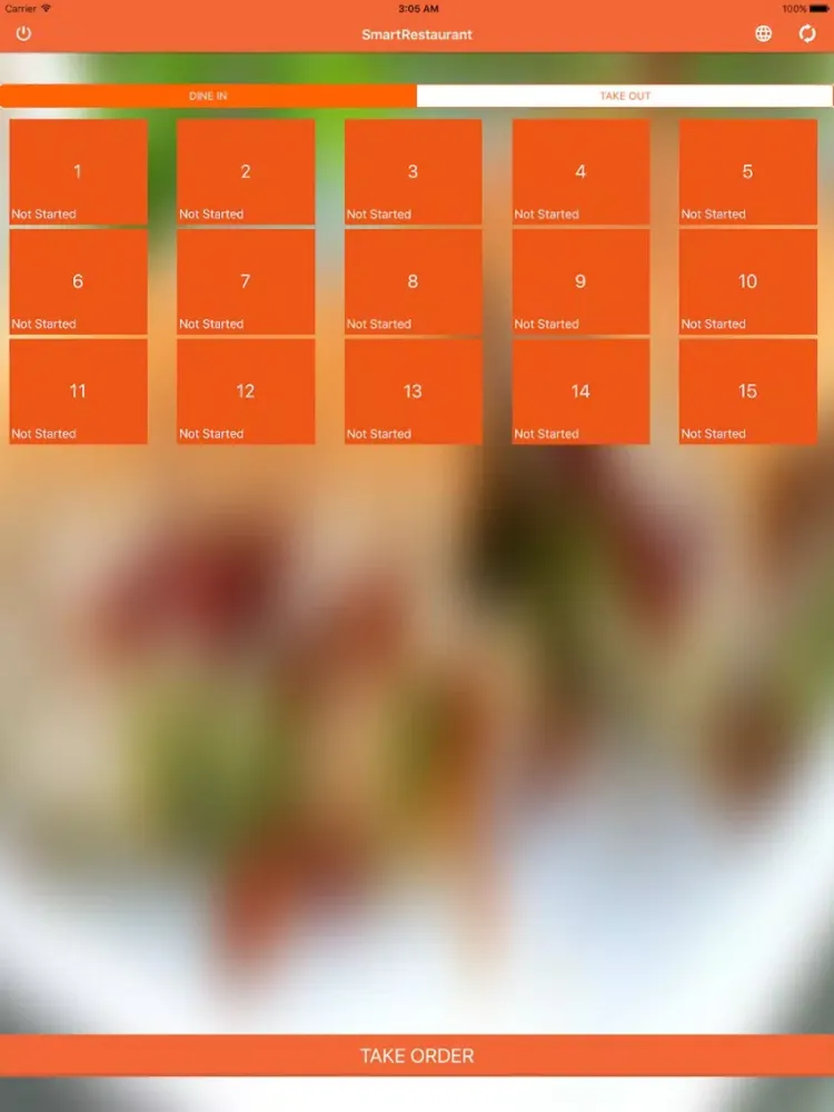 Capturas de tela do Smart-Restaurant iPad 