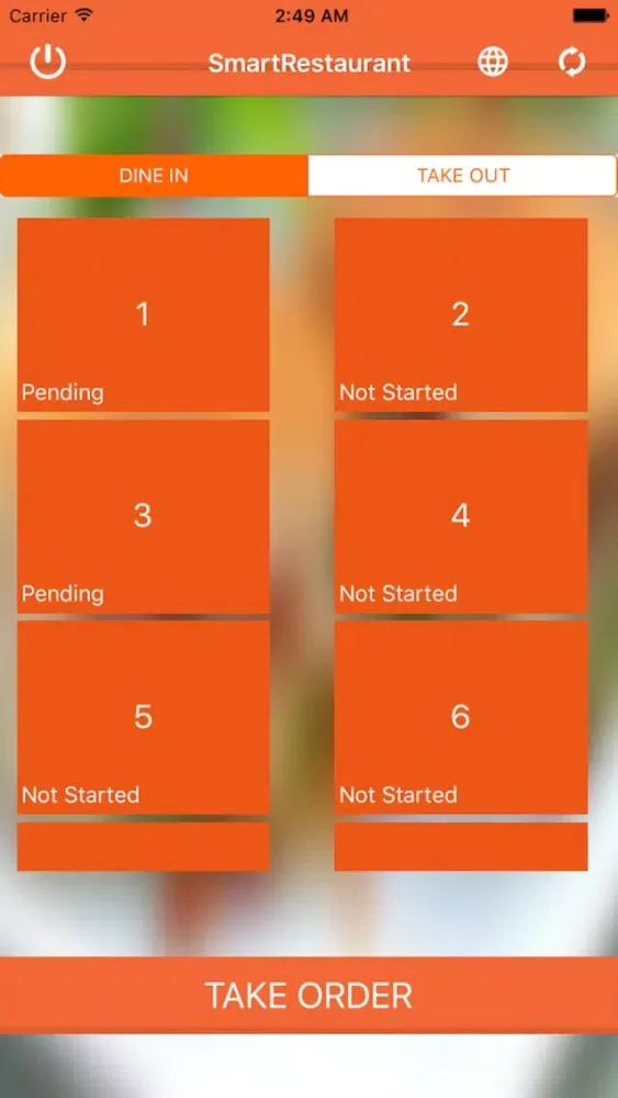 Capturas de tela do Smart-Restaurant