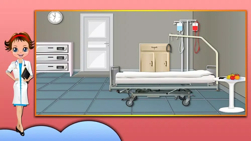 Capturas de tela do Hospital Escape