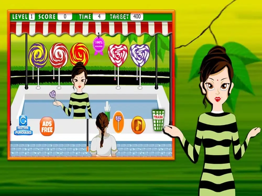 Tangkapan skrin Lollipop Shop iPad 