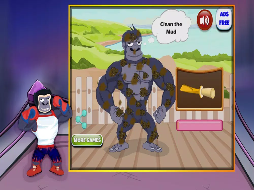 Pet Caring Boxing Gorilla iPad 应用截图
