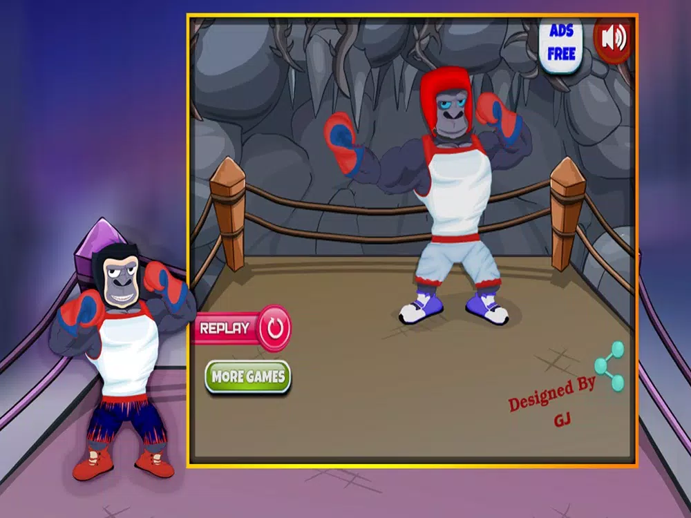 Pet Caring Boxing Gorilla iPad 应用截图