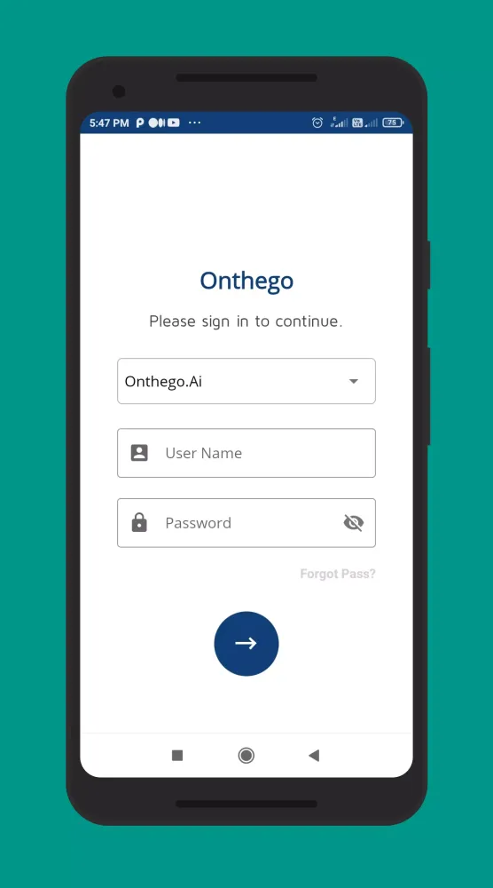 Capturas de tela do Onthego