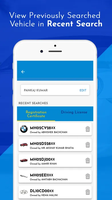 Zrzuty ekranu RTO Info - Vehicle Information