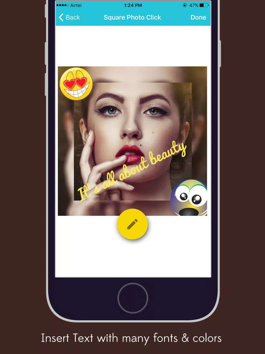 Zrzuty ekranu Beauty Plus No Crop - Insta Square Click Photo iPad 