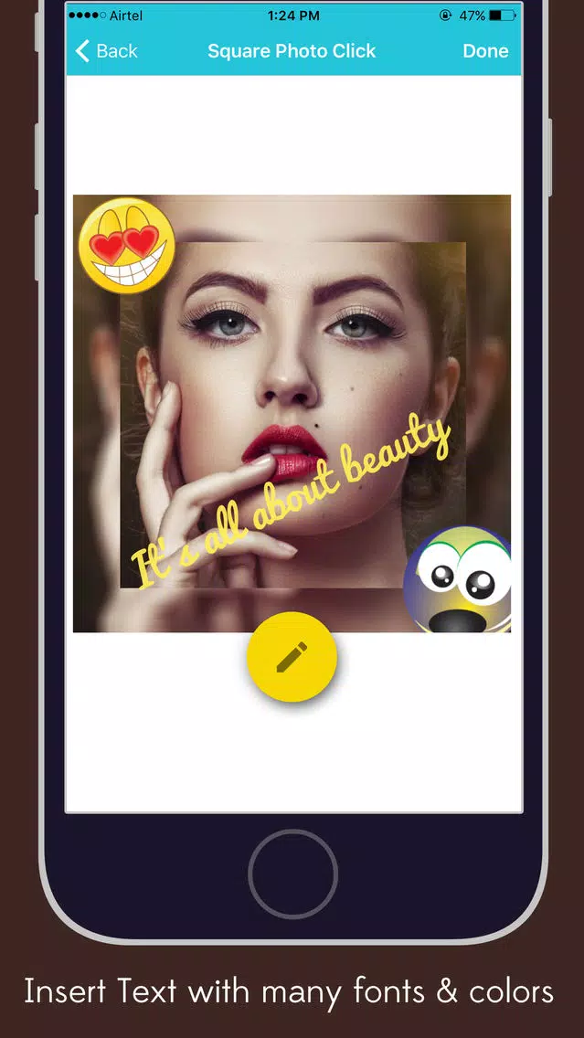 Zrzuty ekranu Beauty Plus No Crop - Insta Square Click Photo