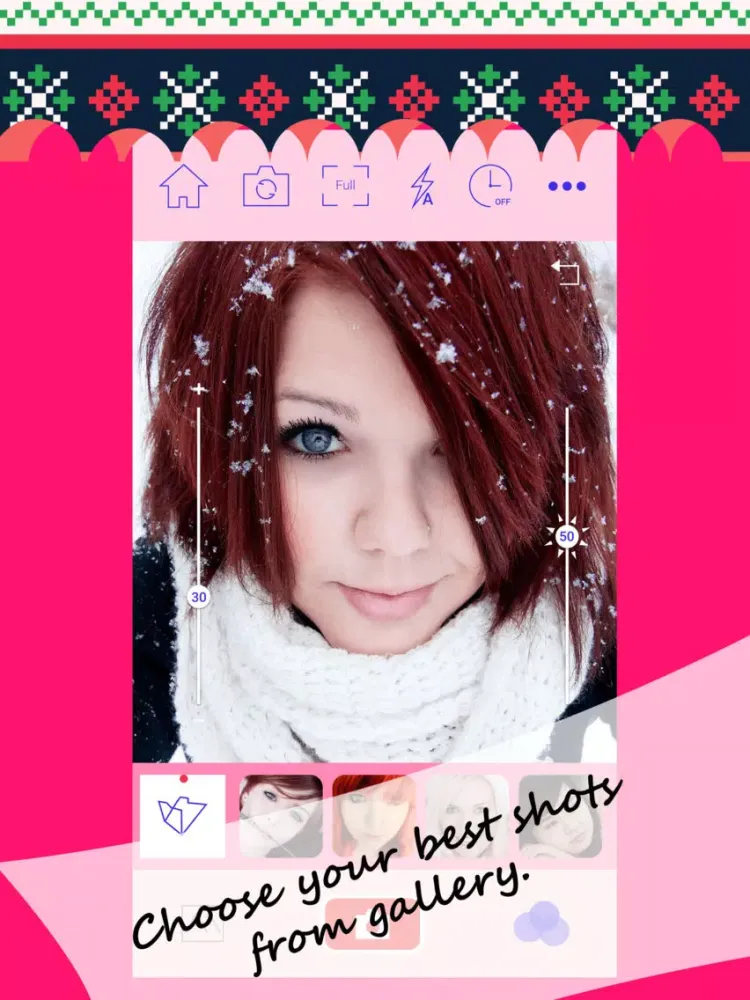 ภาพหน้าจอของ Christmas Photo Frames - A Power Photo Editor iPad 