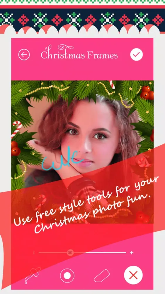 ภาพหน้าจอของ Christmas Photo Frames - A Power Photo Editor