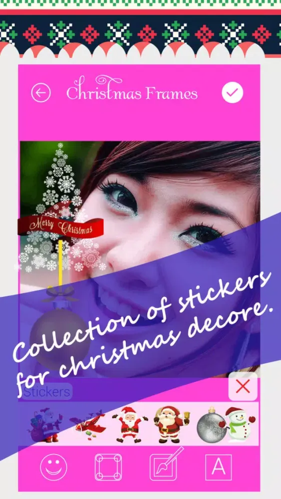 ภาพหน้าจอของ Christmas Photo Frames - A Power Photo Editor