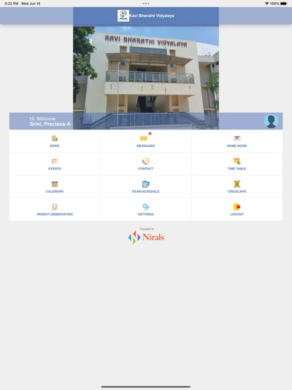 Kavi Bharathi Vidyalaya iPad  Screenshots