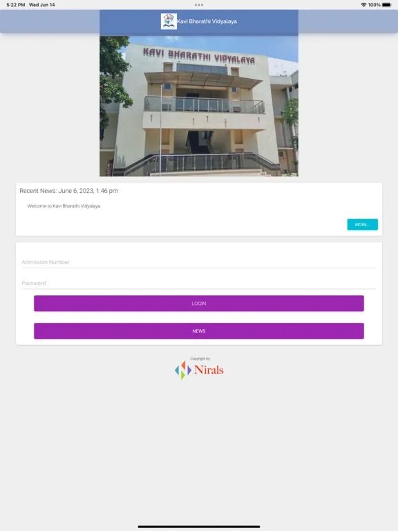 Kavi Bharathi Vidyalaya iPad  Screenshots