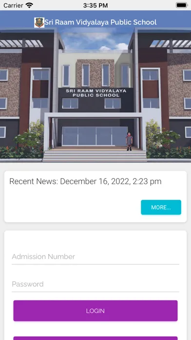 Ảnh chụp màn hình của SRV Public School