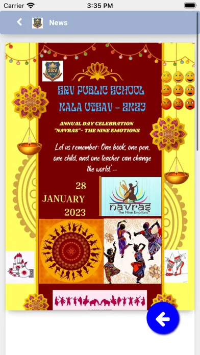 Ảnh chụp màn hình của SRV Public School