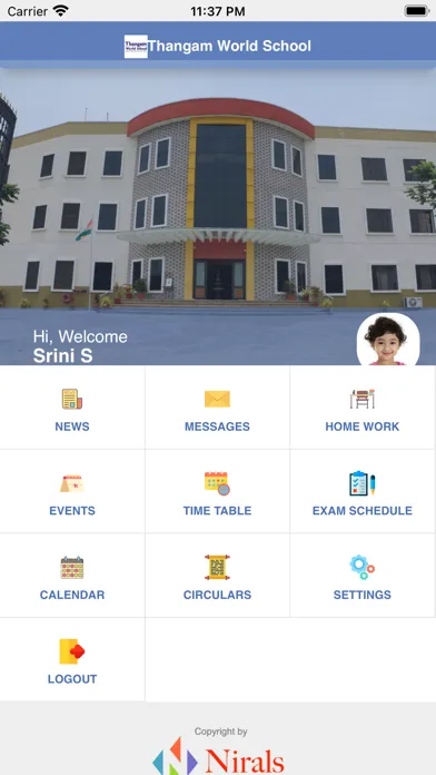 Captures d'écran de Thangam World School