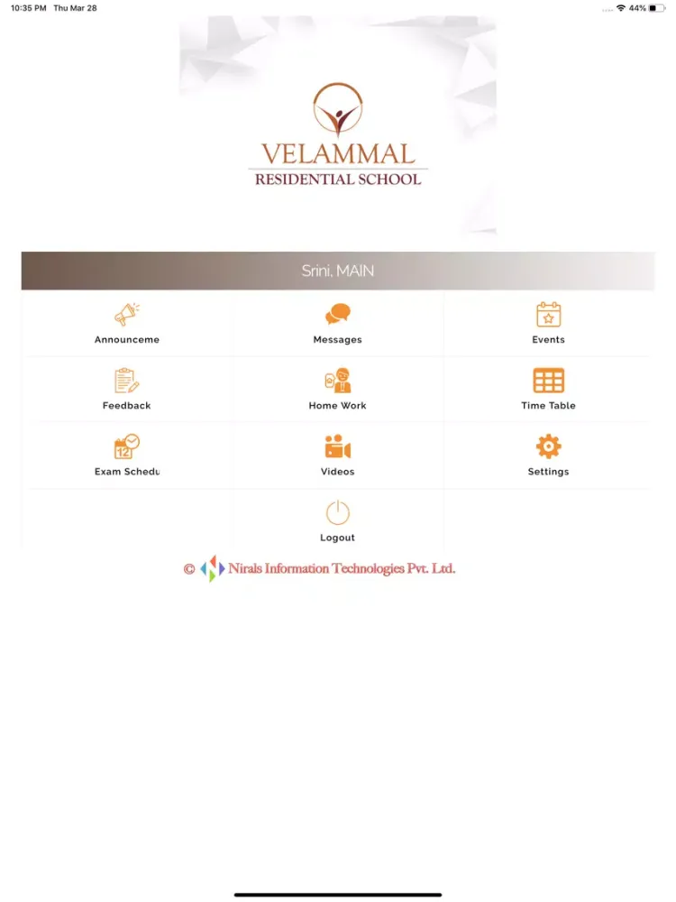 Velammal Residential School iPad  スクリーンショット