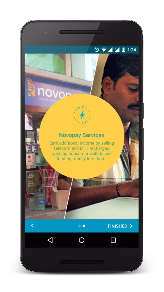 Capturas de pantalla de Novopay Retailer