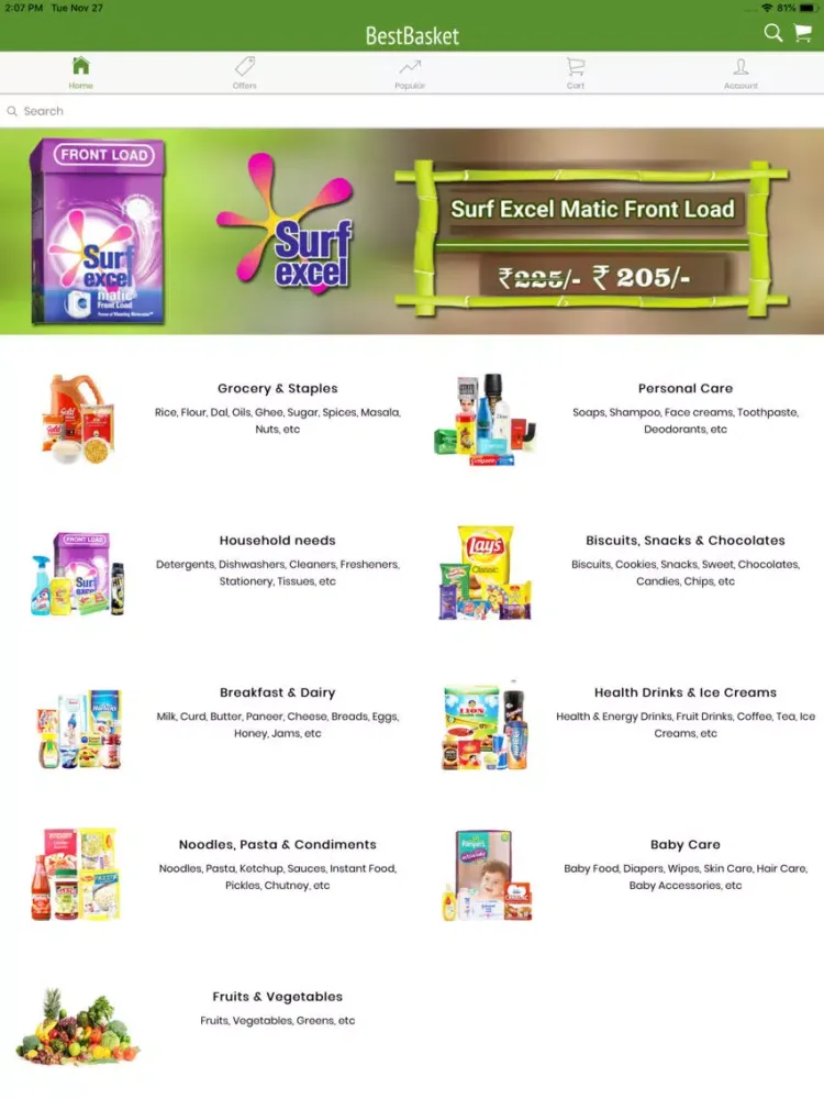 ภาพหน้าจอของ BestBasket - Online Grocery iPad 
