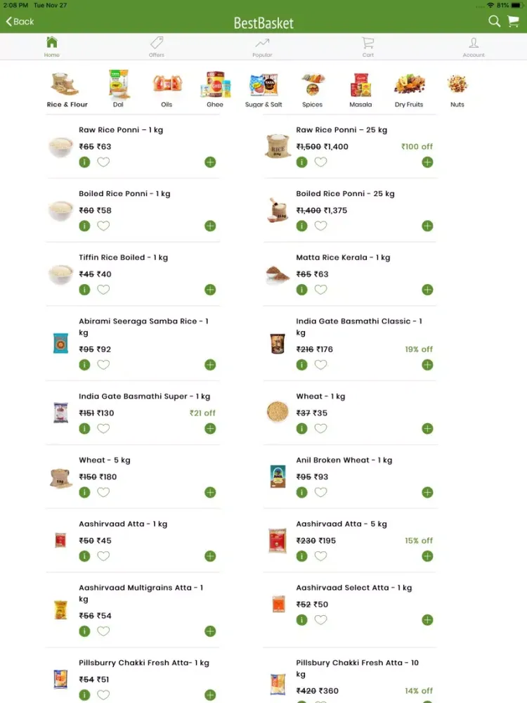 ภาพหน้าจอของ BestBasket - Online Grocery iPad 