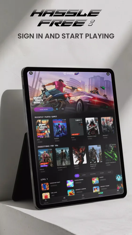 OnePlay Cloud Gaming Screenshots