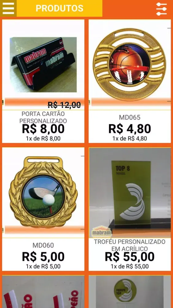 Capturas de tela do Mabram