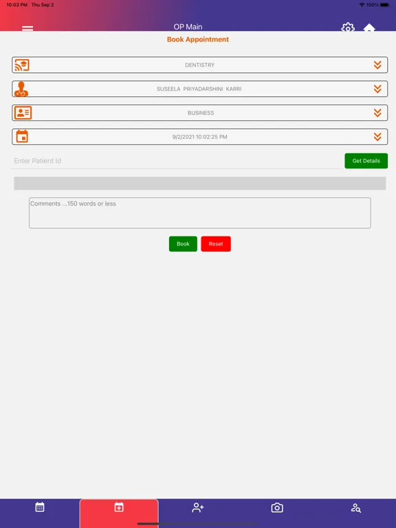 OVID.IN HMS Hospitals Clinics iPad  Screenshots
