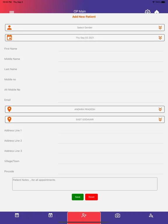 OVID.IN HMS Hospitals Clinics iPad  Screenshots
