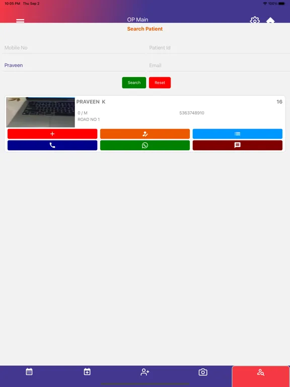 OVID.IN HMS Hospitals Clinics iPad  Screenshots