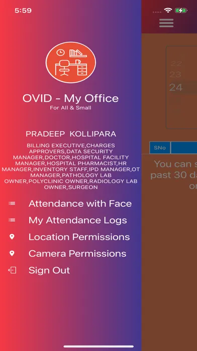 Tangkapan skrin OVID - My Office
