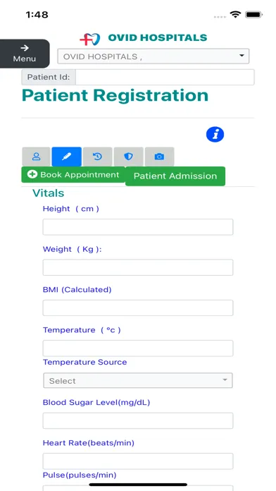OVID HMS Hospital Software स्क्रीनशॉट