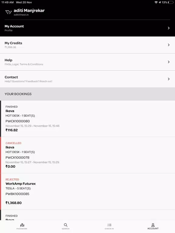 Ảnh chụp màn hình của Passwork iPad 
