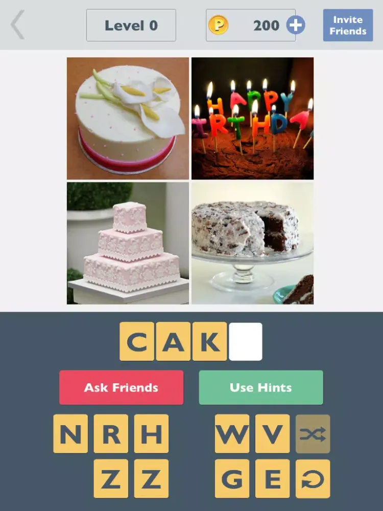 Tangkapan layar OneWord - Pics Quiz iPad 