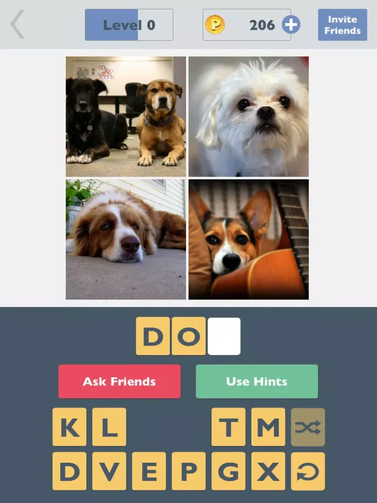 Tangkapan layar OneWord - Pics Quiz iPad 
