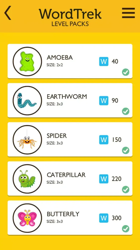 Word Trek Screenshots