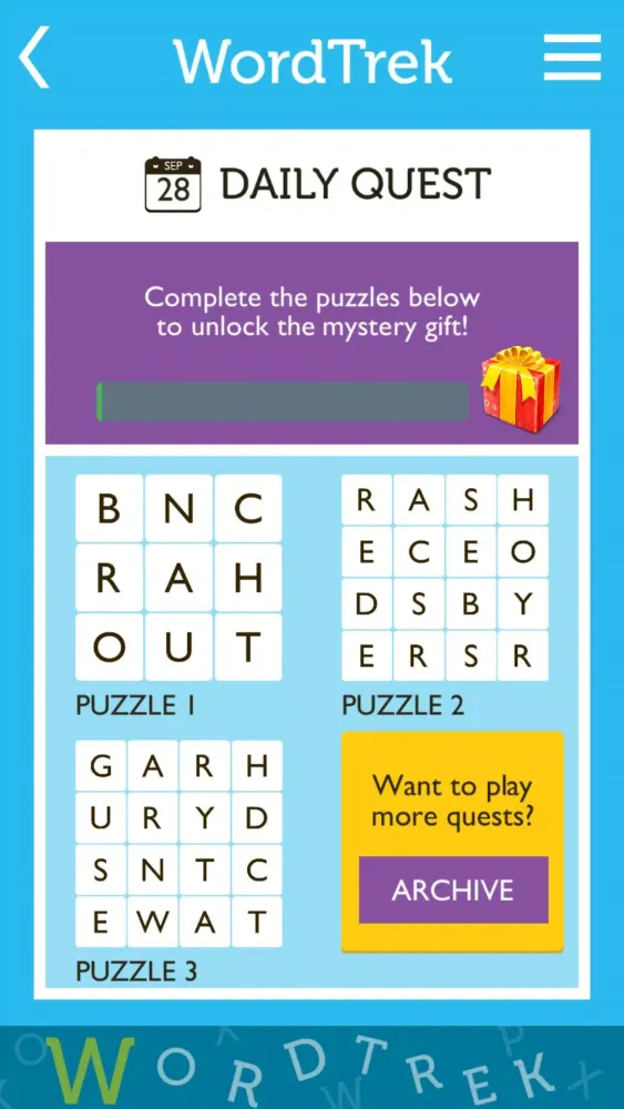 Word Trek Screenshots