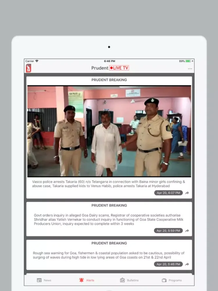 Screenshot di Prudent Media iPad 