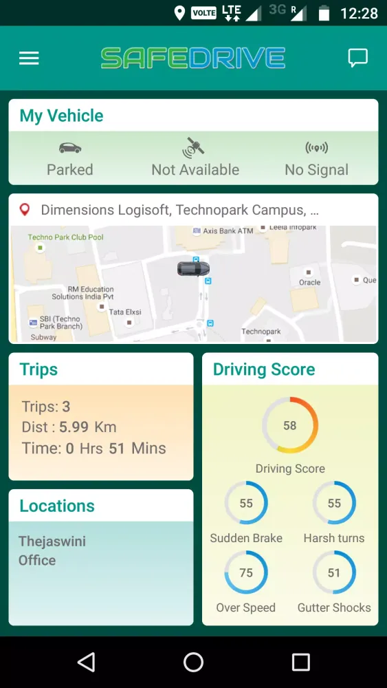 SafeDrive应用截图