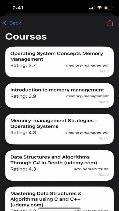 redLearn Screenshots