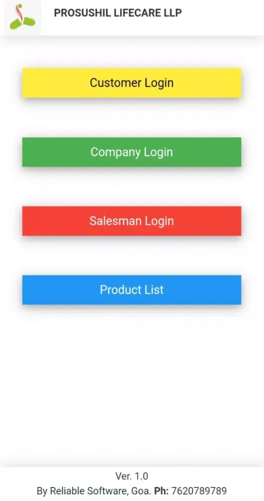 Screenshot di PROSUSHIL LIFECARE LLP