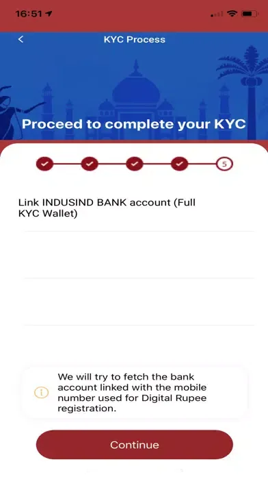 Tangkapan skrin Digital Rupee by IndusInd Bank