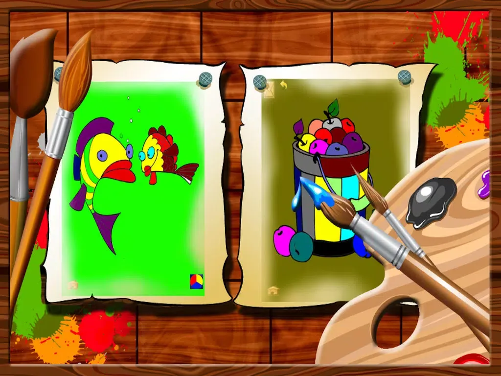 Screenshot di Mega Coloring Book Lite- Paint Pictures iPad 