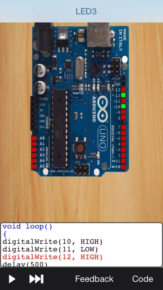 Скриншоты Arduino Circuits Simulator