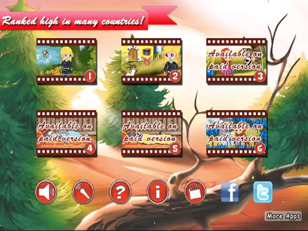 Red Riding Hood Lite - Interactive Fairy Tale iPad  স্ক্রিনশট