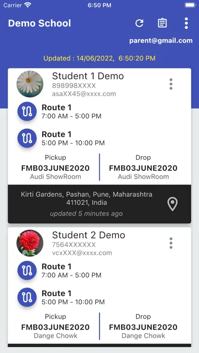 School Bus Tracking應用截圖