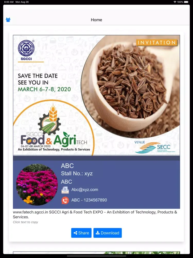 SGCCI Food & Agri Expo Frames iPad  स्क्रीनशॉट