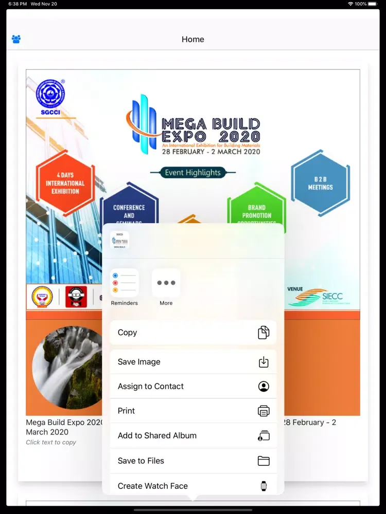 SGCCI Mega Build Expo 2020 iPad  سکرین شاٹس