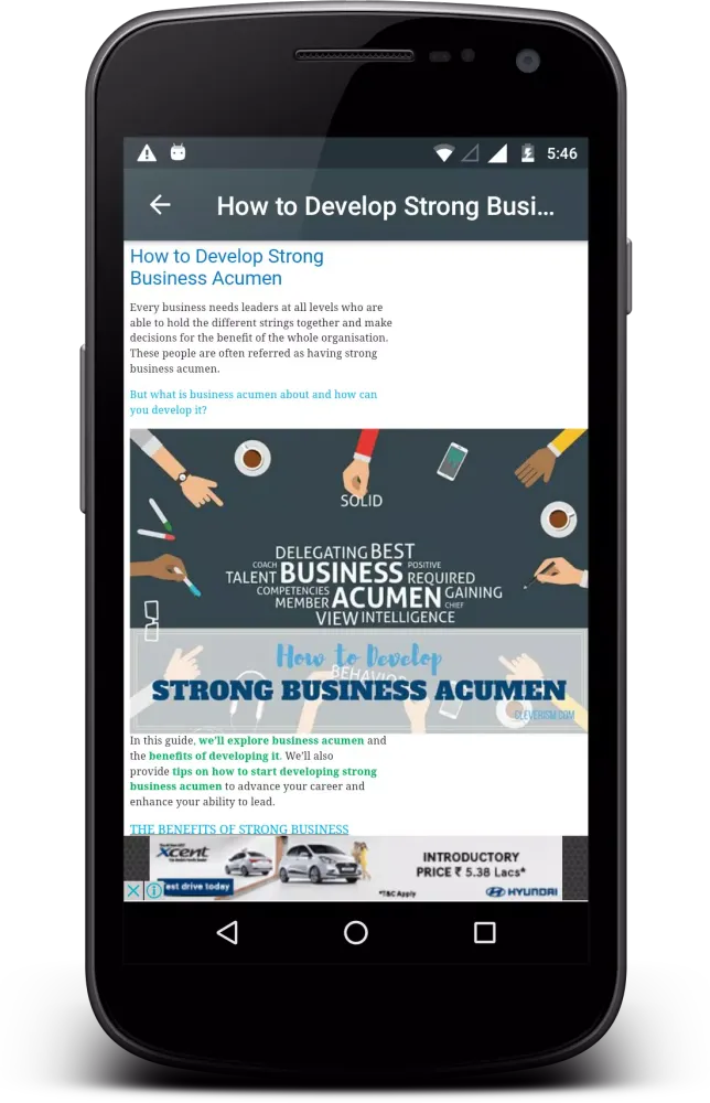 Capturas de pantalla de Business Acumen