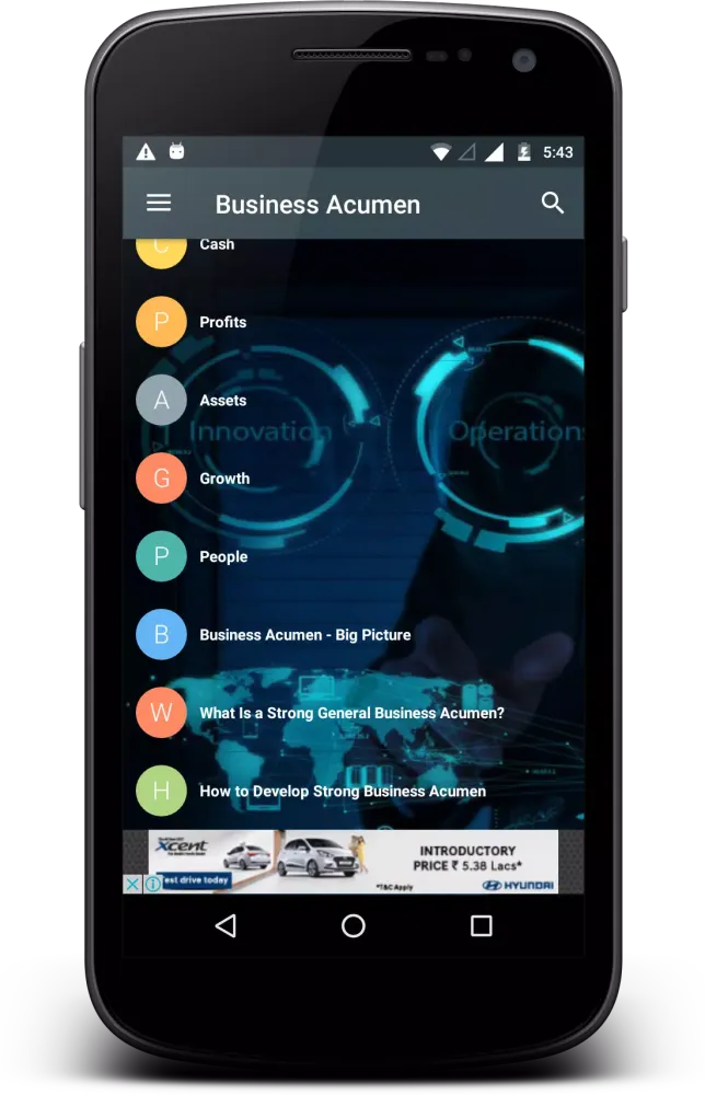 Capturas de pantalla de Business Acumen