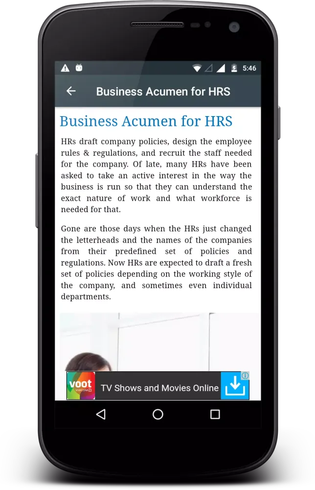 Capturas de pantalla de Business Acumen