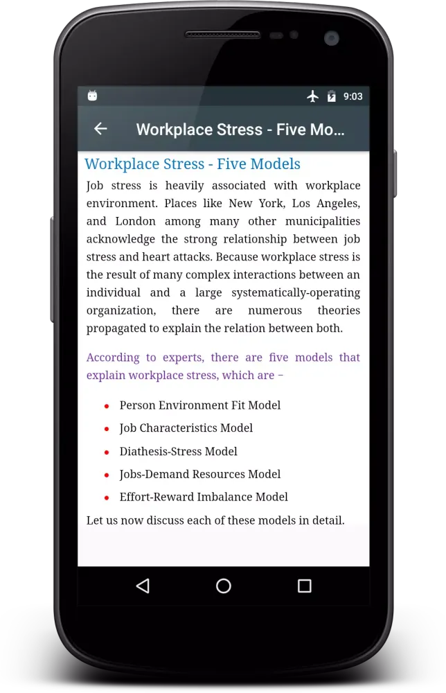 Workplace Stress 스크린샷