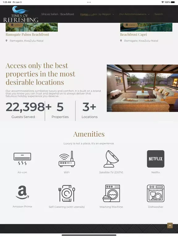Screenshot di Times Of Refreshing Holidays iPad 